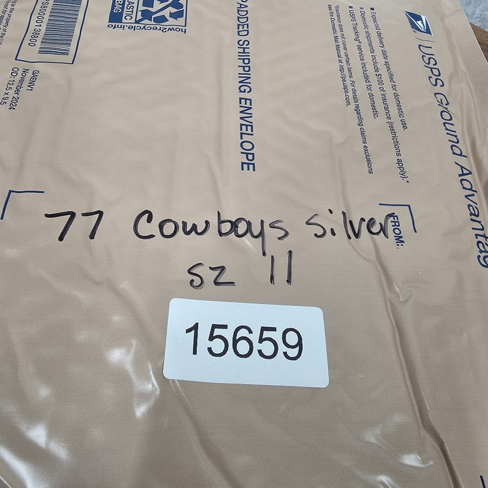 Dallas Cowboys‎ Championship Ring Size 11 Silver Staubach Fan Edition - Picture 7 of 7